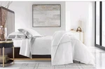 Hudson Park Italian Linens Percale With Sateen Cuff King Flat Sheet White/white. Fixed Price $100.00.