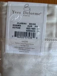 Yves Delorme Corsini Euro Sham 26X26 Beige Satin Egyptian Cotton Made France. Fixed Price $99.00.
