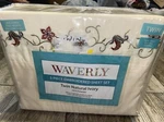 New Waverly Embroidered Floral 5PC Twin Sheets & Pillowcase Set Natural Ivory. Fixed Price $29.08.