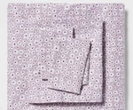 Room Essentials King Microfiber Sheet Set Purple Floral Wrinkle Resistant. Fixed Price $9.00.