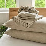 Nsnlgsgc 100 French Linen Full Size 4 Piece Pure Bed Set. Fixed Price $141.73.