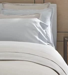 Sferra Opelle Full/queen Flat Sheet Aquamarine Italian Cotton Linen Sateen New. Fixed Price $284.90.