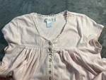 Eileen West Pink Cotton Blend Knit Long Ballet Nightgown Pockets Hong Kong Sz Xs. Fixed Price $29.00.