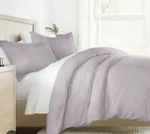 Cgk Linens Full Size Duvet Set Light Lavender Inner Ties Side Zip Elegant New. Fixed Price $19.99.