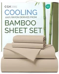Best 100 Rayon Derived From Bamboo - Sheets Queen Size Cooling For Ultra Soft. Fixed Price $73.14.