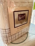 New Woolrich Home Beige Blue Tan Plaid Cotton Flannel Sheet Set Full Bed 4 Pc. Fixed Price $29.99.