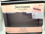 Juicy Couture Home Queen Sheet Set Solid Black New. Fixed Price $42.99.