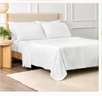 Purely Organic Queen 300TC Turkish Cotton Sateen Sheet Set White 6PC. Fixed Price $49.95.