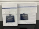 Ralph Lauren Palmer Percale Organic Flat Sheet Pillowcases Harbor Blue King. Fixed Price $125.00.