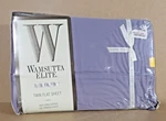 Wamsutta Elite Sateen Lavender Twin Flat Sheet Pima Cotton Vtg New Package Wear. Fixed Price $32.99.