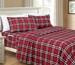 Elegant Comfort Lilliana Plaid 6-PIECE Sheet Set, Supreme Twin Xl, Red. Fixed Price $25.99.