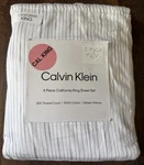 Calvin Klein Striped Sateen Weave 4 Piece California King Sheet Set 300TC. Fixed Price $75.00.