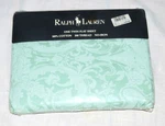 Ralph Lauren Avery Green Twin Flat Sheet 100% Cotton. 200 Thread Count. No-iron.. Fixed Price $40.00.