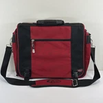 Calpak California Red Soft Expandable Briefcase W/shoulder Strap 16 X12. Fixed Price $13.48.