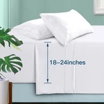 Extra Deep Pocket Queen Sets - Hotel Luxury 1800 Thread Count Sheets & Pillow.... Fixed Price $36.63.