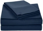 Amazonbasics Microfiber Queen Size Sheet Set - Navy Blue. Fixed Price $23.95.