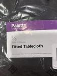 Black Table Cloth Palette By:gee Di Moda 6FT Fitted Polyester Solid Brand New. Fixed Price $12.00.