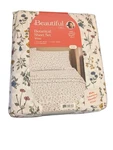 Beautiful White Botanical 4 Piece Cotton Percale Full Sheet Set Drew Barrymore. Fixed Price $42.00.