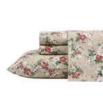 Laura Ashley Cotton Sheet Sets (ashfield-evergreen/camel). Fixed Price $89.99.