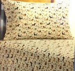 Divatex Home Fashions Dog Pattern Flannel 4-PIECE Sheet Sets Twin Size. Fixed Price $44.50.