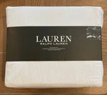 Lauren Ralph King Size Set Cotton Blue Striped. Fixed Price $90.00.