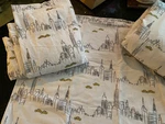 Martha Stewart Whim Love New York City Pattern 3 Piece Twin Sheet Set. Fixed Price $25.00.