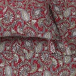 Ultra-soft King Size Flannel Sheet Set Deep Pocket Natalia Paisley Design. Fixed Price $206.99.
