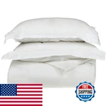 Superior Combed Cotton 300 Thread Count Piece Soft And Smooth Duvet Cover Set. Fixed Price $78.10.