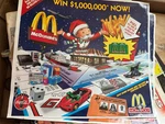 Mcdonald's Monopoly Game Win $1,000,000 Now! Play Sheet Unused 1995!! Lot Of 2. Fixed Price $10.00.