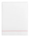Hotel Collection Italian Percale Cotton King Flat Sheet White/blush - Nwt $235. Fixed Price $24.00.