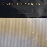 Ralph Lauren Haluna Bay Westlake Tan Cream Stripe King Flat Sheet New. Fixed Price $237.45.