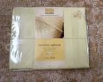 Martha Stewart Cream Twin Flat Sheet With Tone Stripes Woven Sateen 300. Fixed Price $25.06.