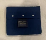 $150 New Ralph Lauren Full Flat Sheet Organic Cotton Percale Harbor Blue 464 Tc. Fixed Price $29.00.
