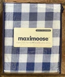 Maximoose Twin Size Blue White Plaid Cotton Flannel Sheet. Fixed Price $38.00.