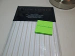 Ralph Lauren Prescot Stripe Queen Flat Sheet (taupe) Vintage Silver And White. Fixed Price $69.00.