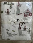 Pottery Barn Snowman Queen Flannel Sheet Set Christmas Winter Sleigh Fun!. Fixed Price $192.48.