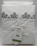 Pottery Barn Blossom Embroidered Organic Percale King Sheet Set Gray Multi. Fixed Price $149.95.