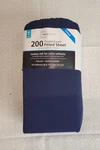 Mainstays Twin Size Fitted Sheet 200 Thread Count Cotton Rich Navy Blue Bedding. Fixed Price $6.73.