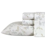 Laura Ashley King Flannel Sheet Set Fawna Grey Cotton Cozy Bedding Gift. Fixed Price $101.19.
