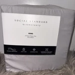 Social Standard By Sanctuary 6 Piece Gray King Sheet Set. Fixed Price $29.99.