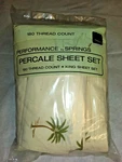 King Size Sheet Set 2 Pillowcases 1 Flat And Fitted Springs Tropical New. Fixed Price $15.99.