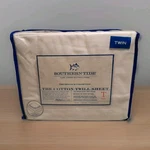 New Southern Tide 300TC 100% Cotton Twill Sheet Set Twin Size White. Fixed Price $24.95.