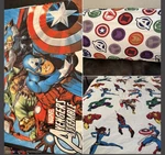 Marvel Heroes Twin Bed Set 4 Pc 2 Fitted SHEETS+1 SHEET+1 Pillowcase Avengers. Fixed Price $10.99.