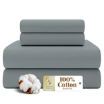 Supreme Elegance Pc 100% Cotton Size Sheets King, 04 - Charcoal Gray. Fixed Price $87.99.