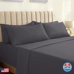 Luxclub 6 Pc King Size Set Deep Pockets 18 Eco Friendly Wrinkle. Fixed Price $121.58.