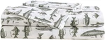 Eddie Bauer - Sheet Set, Cotton Percale Bedding With Matching Pillowcase, Crisp. Fixed Price $66.99.