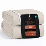 Empyrean 2 Pack Linen Extra Deep Pocket King Fitted Only, Hotel Luxury S.... Fixed Price $42.44.