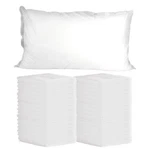 Tvvcalk Disposable Pillowcases, 100PCS 21X30INCH, White. Fixed Price $53.99.