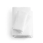 Malouf Linen-weave Cotton Sheet Set Twin Xl White. Fixed Price $124.99.