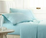 Home Series Ultra Luxury Checker Pattern Queen Or King Deep Pocket Bed Sheet Set. Fixed Price $33.90.